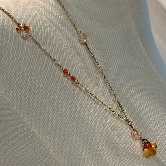 Soo Y2K Gold-tone Butterly / Beads Layered Necklace, Plunge - Picture 5 of 5